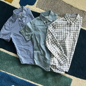 Boys crewcuts button-down shirts - size 10 - 2 short sleeve, one long sleeve